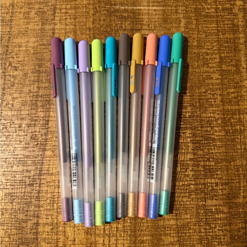 Gely Roll Moonlight bold line 10 color twilight/daylight gel pen set